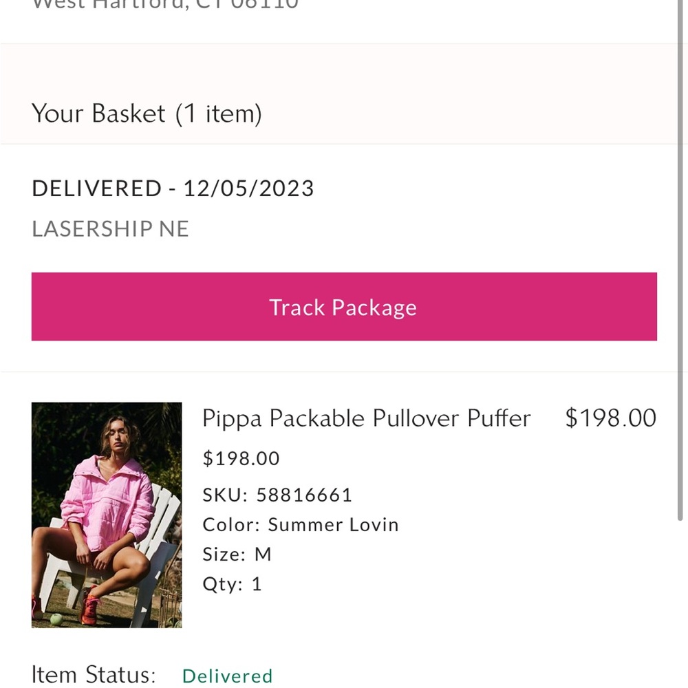 Pink Pippa Packable Pullover - Picture 5 of 5